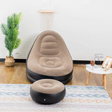 Inflatable Sofa Couch with Foot Rest | Comfortable Air Lounge Chair