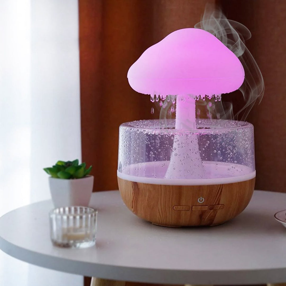 Rain Cloud Humidifier | LED Mood Light Aroma Diffuser