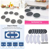 360° Rotating Turntable Tray 6 Plates | Multifunctional Food Organizer