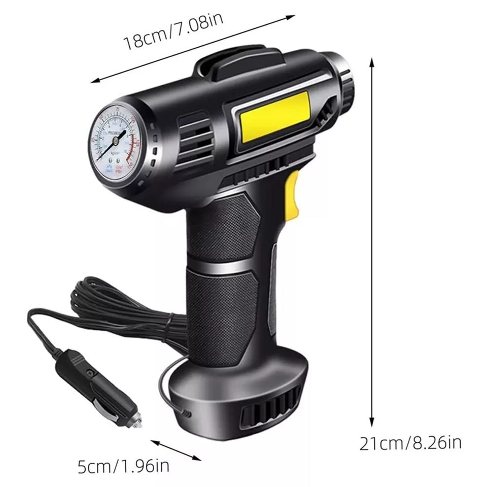 Digital Air Compressor | Portable Car & Bike Tyre Inflator