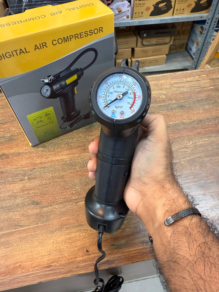 Digital Air Compressor | Portable Car & Bike Tyre Inflator
