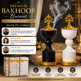 Premium Bakhoor Burner | Elegant Decorative Incense Burner with Gift Box