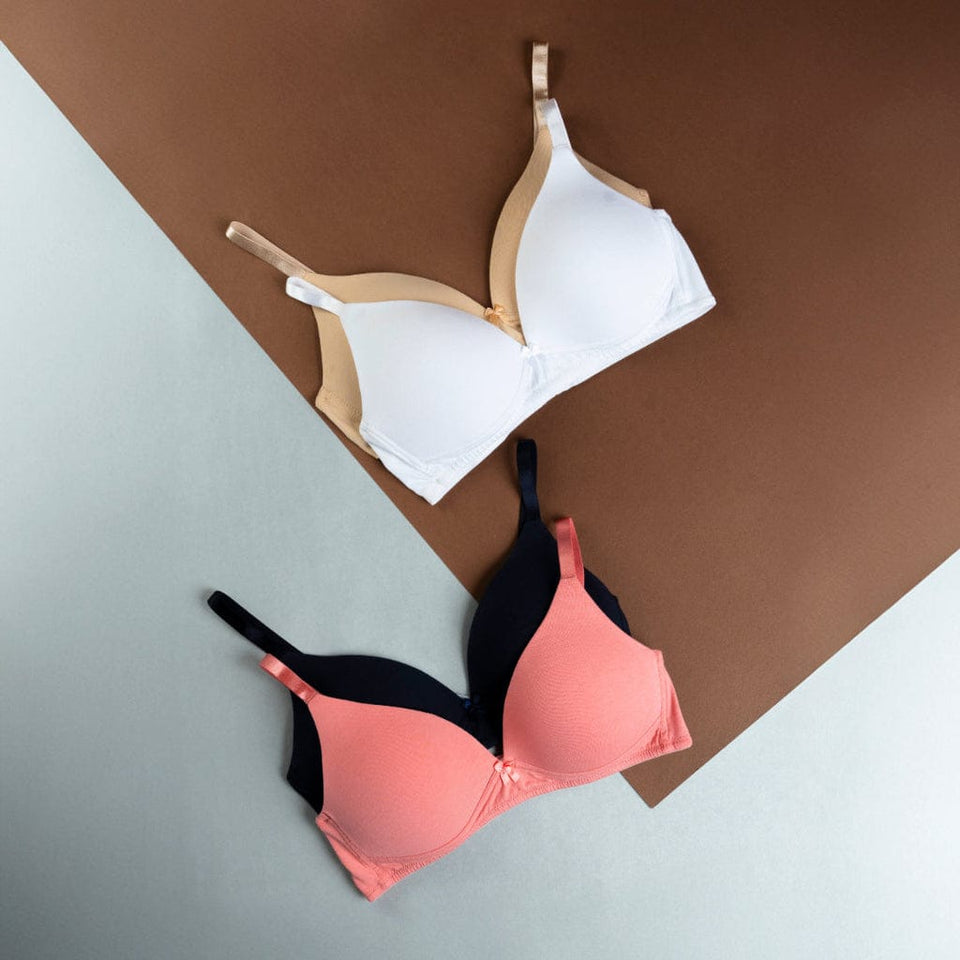 IFG Poppy Sophie Cotton Padded Bra | Hoisery Cotton & Malai Cotton | A, B, C & D Cup
