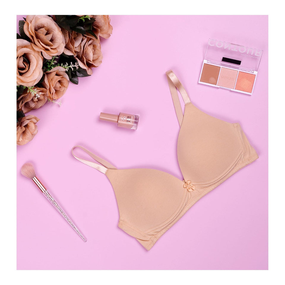 IFG Poppy Sophie Cotton Padded Bra | Hoisery Cotton & Malai Cotton | A, B, C & D Cup