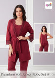 Premium 3-Piece Trouser Shirt Set | Soft Malai Cotton