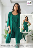 Premium 3-Piece Trouser Shirt Set | Soft Malai Cotton