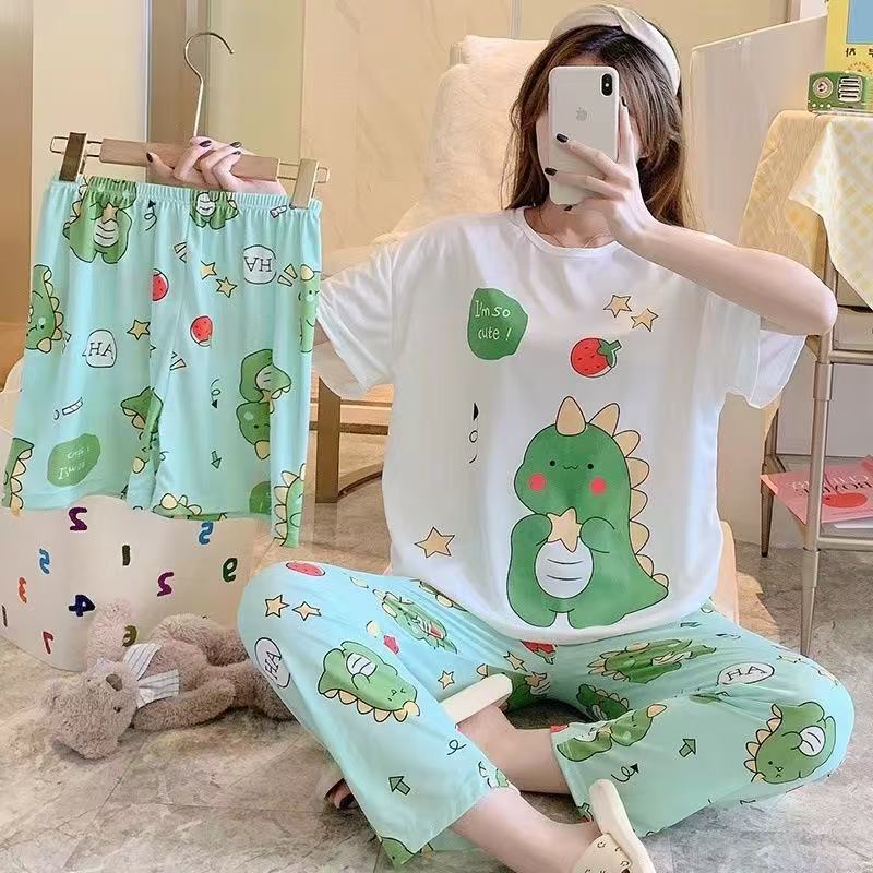 Premium 3-Piece Nightwear Set | Imported Malai Cotton Night Suit