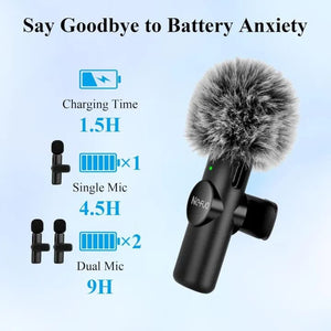 BOYA BY-F10 2.4GHz Wireless Lavalier Microphone – USB-C & iPhone