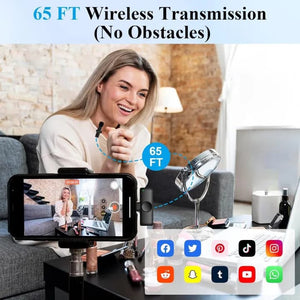 BOYA BY-F10 2.4GHz Wireless Lavalier Microphone – USB-C & iPhone