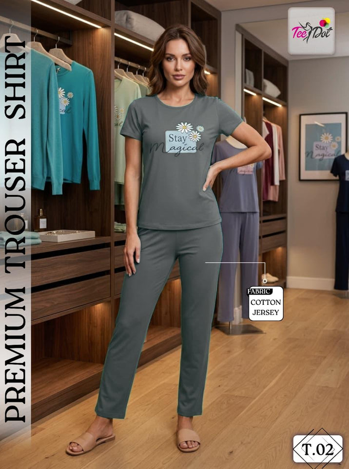 Premium Soft Cotton Trouser Shirt Set | 6 Stylish Designs