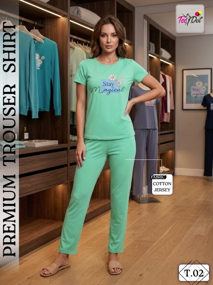 Premium Soft Cotton Trouser Shirt Set | 6 Stylish Designs