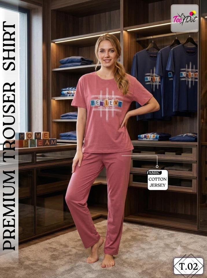 Premium Soft Cotton Trouser Shirt Set | 6 Stylish Designs