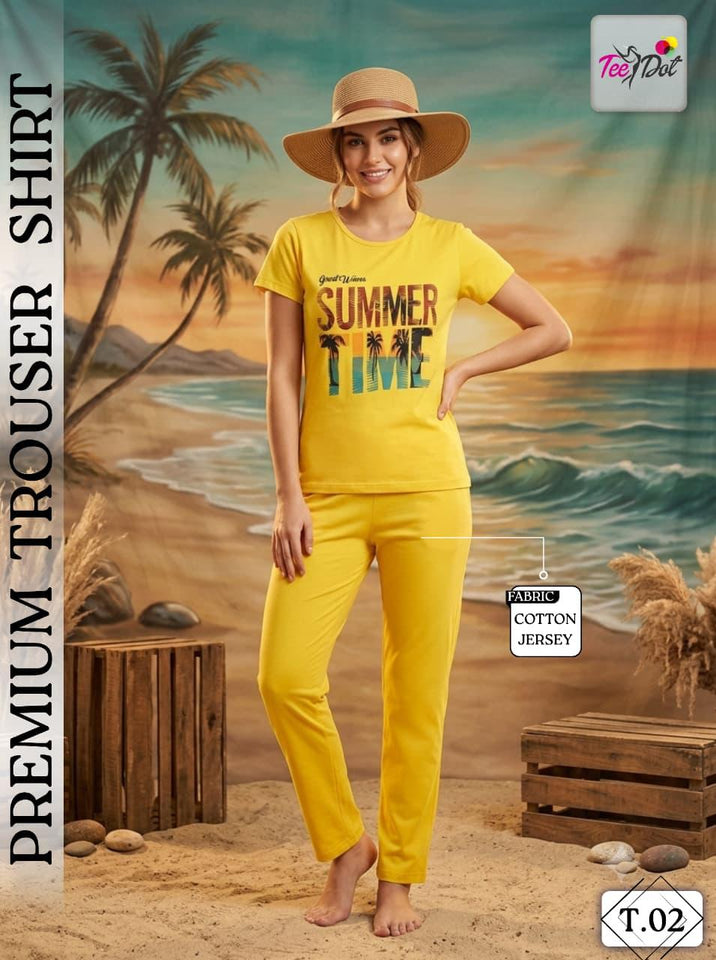 Premium Soft Cotton Trouser Shirt Set | 6 Stylish Designs
