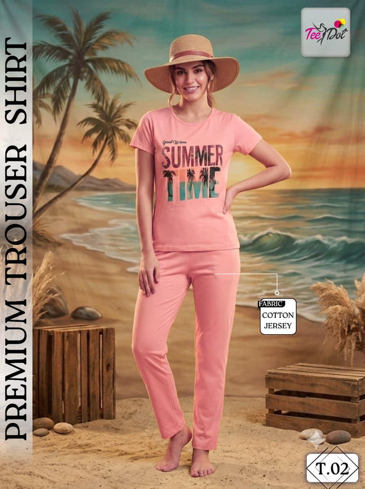 Premium Soft Cotton Trouser Shirt Set | 6 Stylish Designs