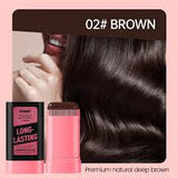 Temporary Hair Dye Stick with Built-in Comb | Instant Gray Hair Cover | Black & Brown