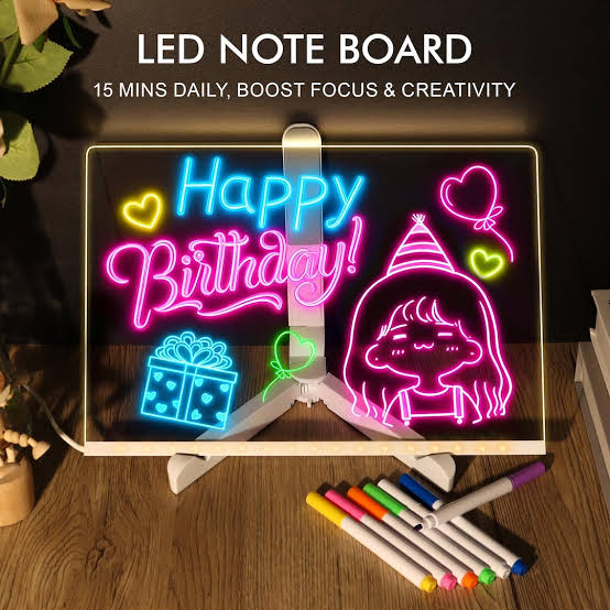 Acrylic LED Writing Message Board with 7 Colors