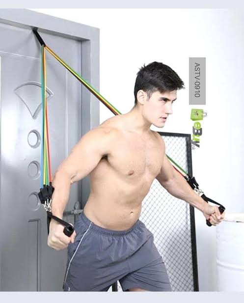 11 PCS Latex Resistance Band Set – Home Workout & Fitness Kit