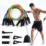11 PCS Latex Resistance Band Set – Home Workout & Fitness Kit