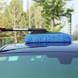 Extendable Car Washing Mop | Soft Microfiber Car Cleaning Brush with Long Handle