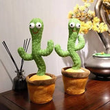 Rechargeable Dancing Cactus Toy with Music, Voice Recording & LED Lights for Kids