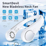 Portable Bladeless Neck Fan | USB Rechargeable Hands-Free Cooling Fan | 3-Speed Personal Air Cooler